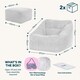image 6 of Natalia Large Beanbag and Pouffe Set Corduroy Sage Green | Green | Green | XL | 2