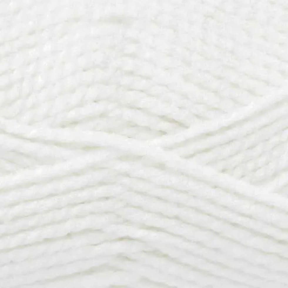 King Cole White Big Value Chunky Yarn (Value Pack 12 x 100g Balls) For Crochet, Knitting - 152m per ball
