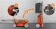 image 5 of Flymo EasiStore 340R Rotary Lawnmower