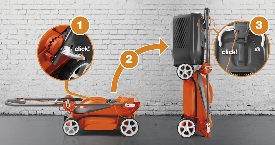 image 1 of Flymo EasiStore 340R Rotary Lawnmower