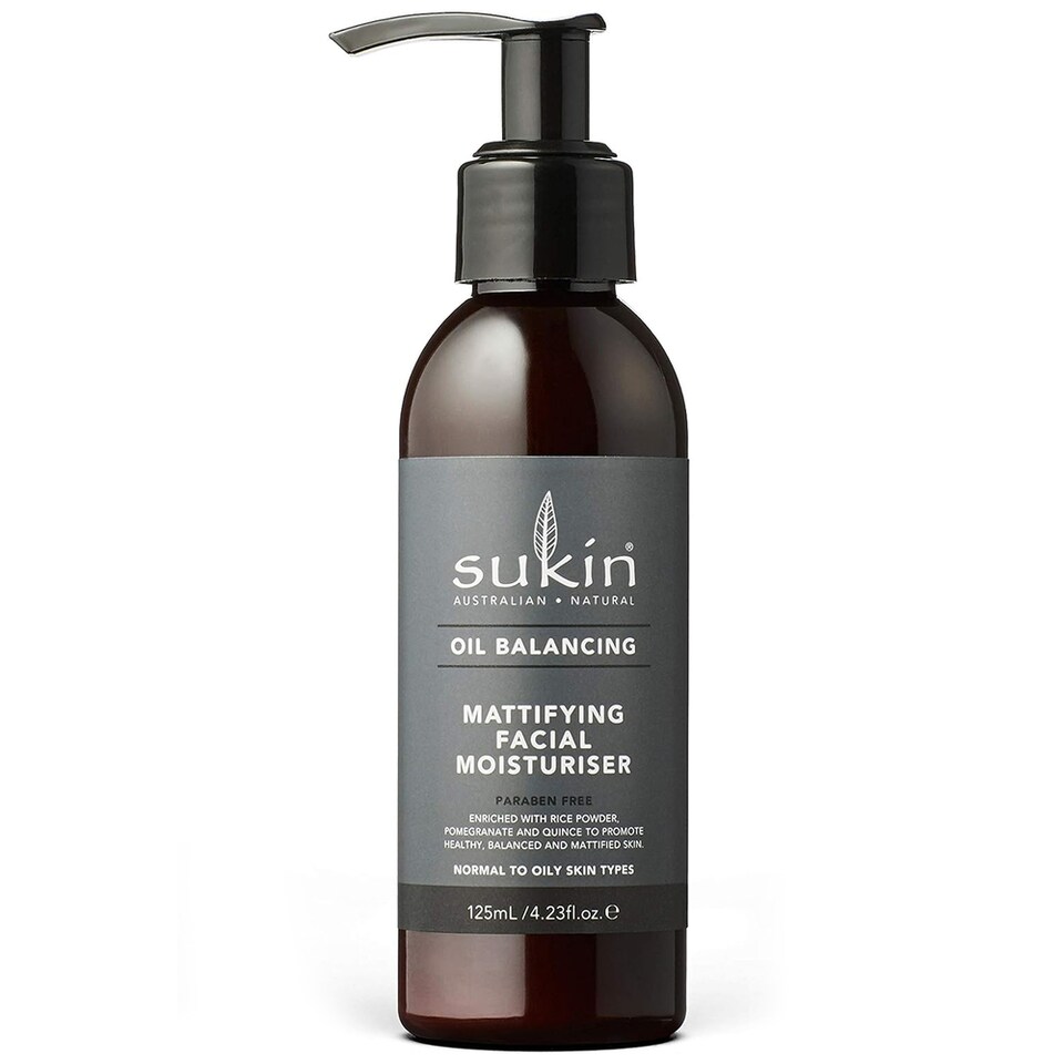 Oil Balancing Mattifying Facial Moisturiser 125ml (Sukin)