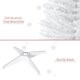image 6 of HOMCOM 5FT Pencil Artificial Christmas Tree with Solid Stand Tips White