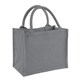 image 2 of Westford Mill Mini Jute Gift Bag - Graphite Grey - One Size