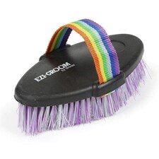 Ezi-Groom Shape Up Horse Body Brush - Purple/Green - 35mm x 185mm x 95mm