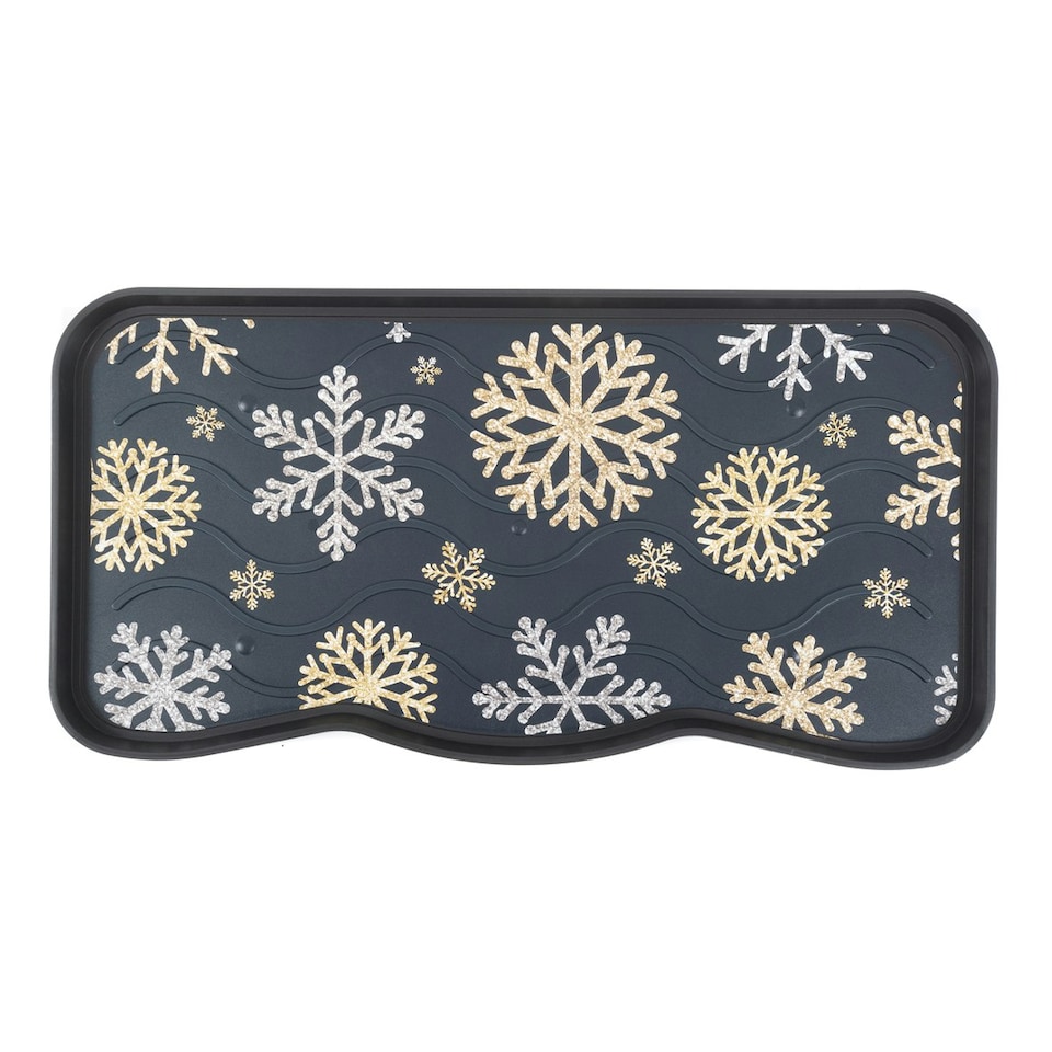 image 1 of Shoes, Boots & Wellies Tray Snowflakes
