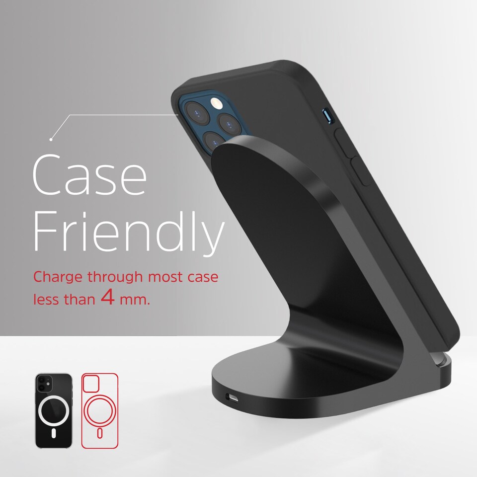 image 1 of Energizer WCP108 15W QI Wireless Stand Black