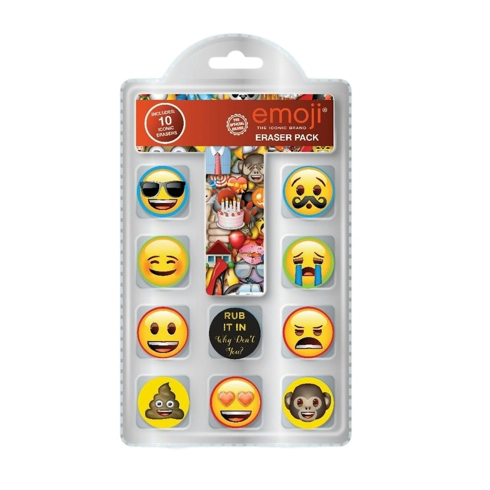image 1 of Emoji Novelty Erasers