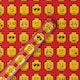 image 6 of Hallmark 6M Wrapping Paper - 3 X 2M Rolls - Lego Heads Design