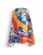 image 2 of Hot Wheels Race Track Boys Blue Poncho Towel | Hooded Beachwear with Multi-Car Graphics & Checkered Pattern | Poolside Cover-Up | After-Bath Towel for Kids | Hot Wheels Merch