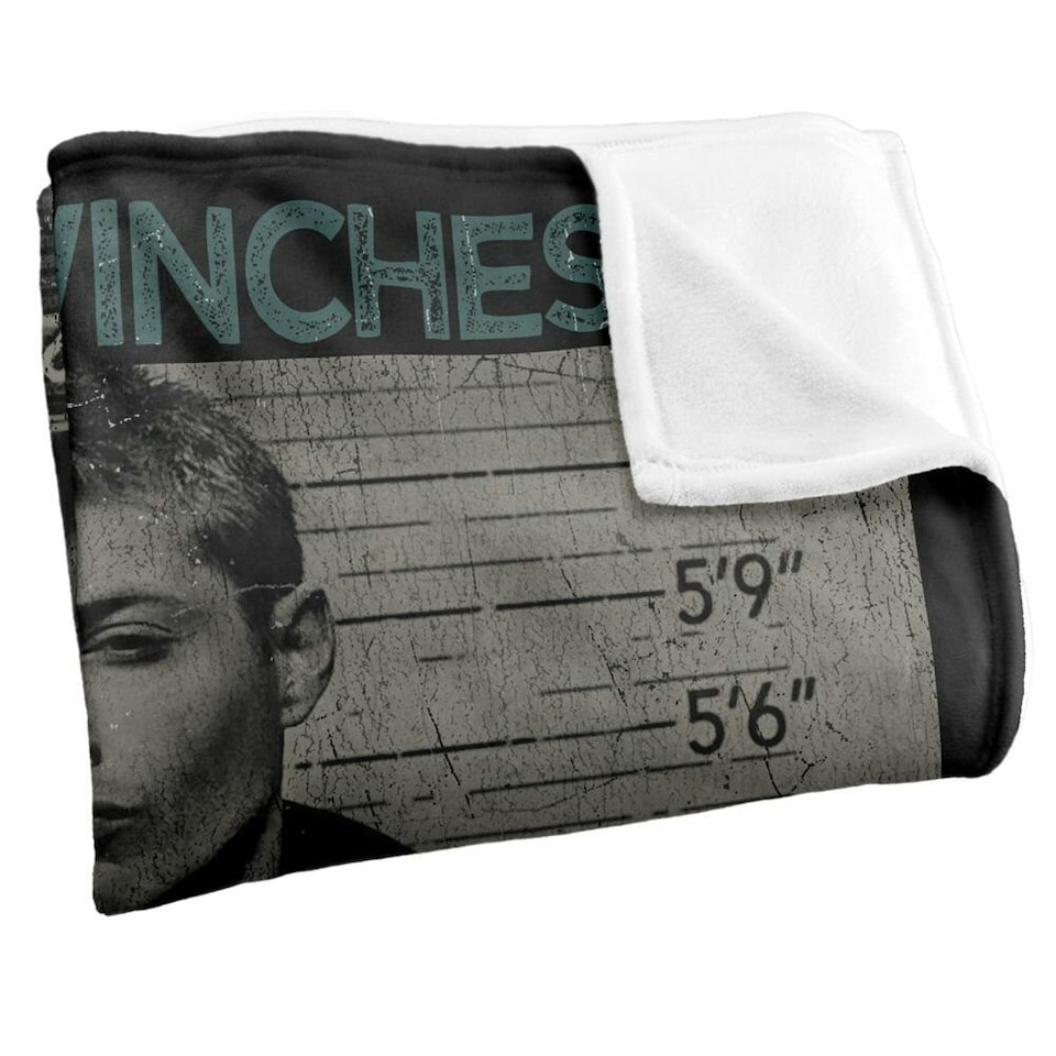 image 1 of Supernatural Mugshot Dean Winchester Blanket - Multicoloured - One Size | Multi