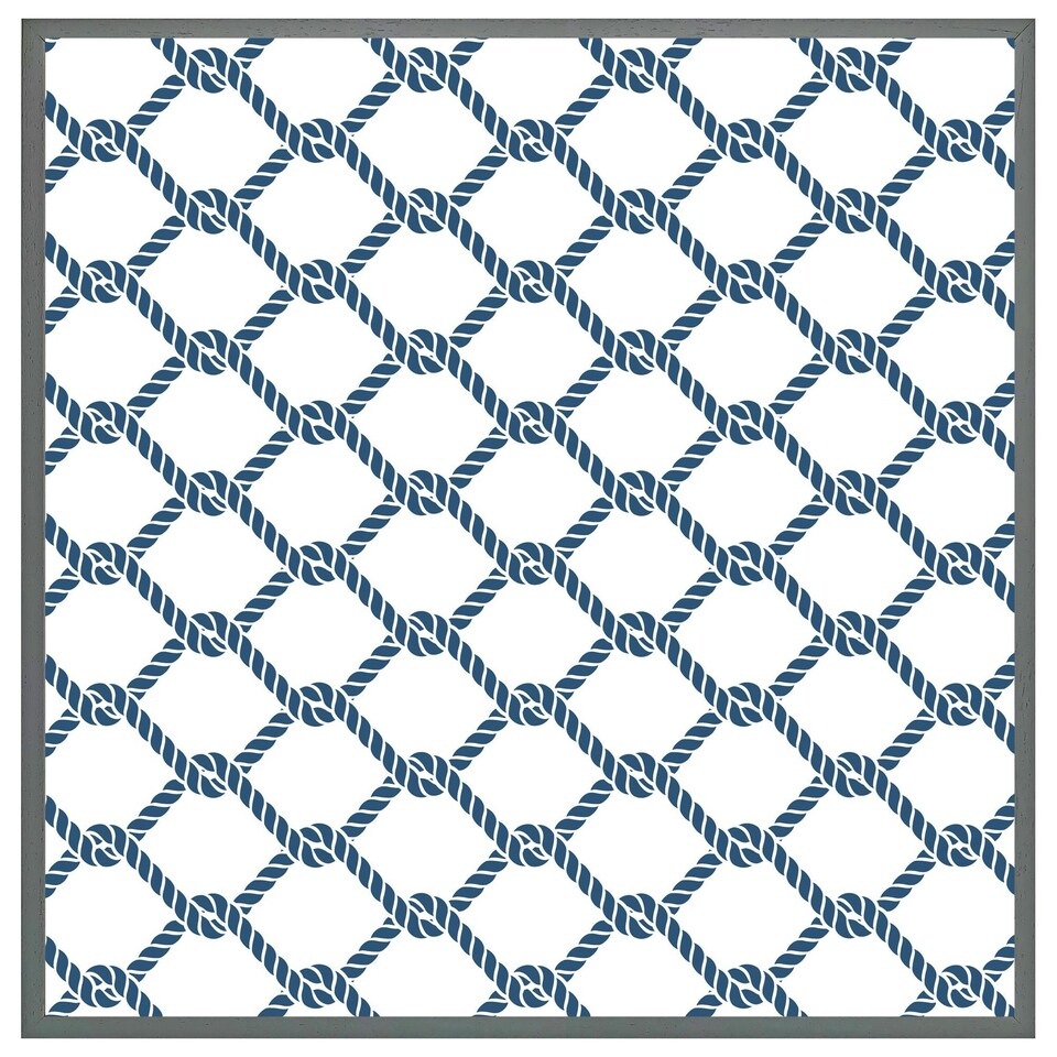 image 1 of Navy chainlink rope (Picutre Frame) Grey | L