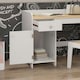 image 8 of ZONEKIZ Kids Desk and Chair Set for Ages 3-6 Years w/ Storage Drawer - White 