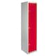 image 1 of Metal Storage Lockers - Three Doors, Flatpacked, Red Red