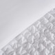image 2 of OHS Luxury Geometric Seersucker Duvet Quilt Bedding Set, Super King - White