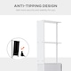 image 7 of HOMCOM Tall Bathroom Storage Cabinet with Shelf and Drawers, White, Grey
