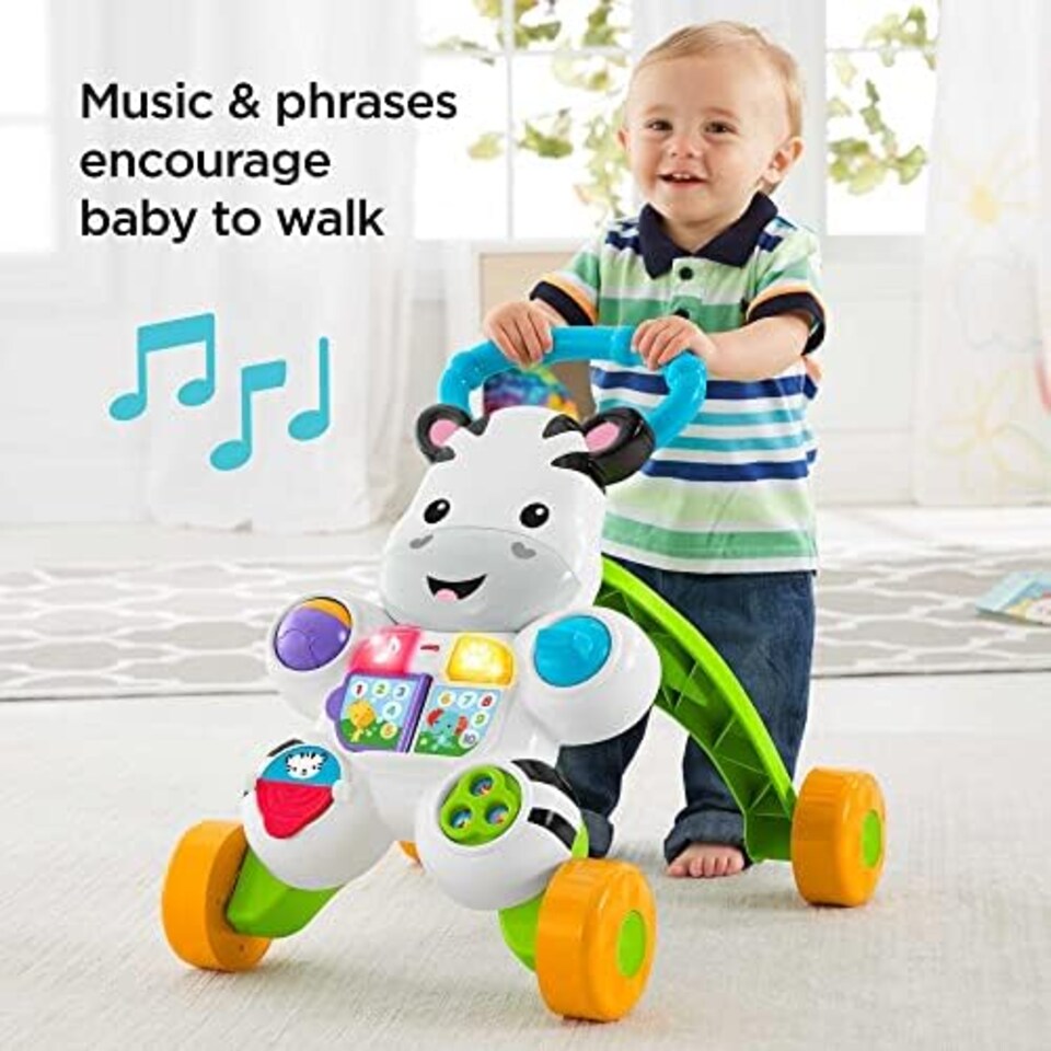 image 1 of Fisher Price Learn With Me Zebra Baby Walker Toddler