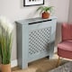 image 3 of Small Radiator Cover MDF Wooden Home Decorative Modern Design | Grey