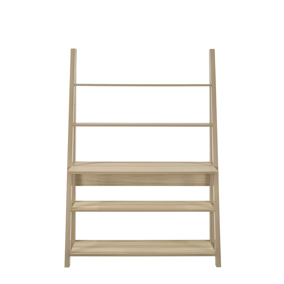 image 1 of Ladder Bookcase Desk 5 Tier
