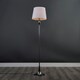 image 3 of ValueLights Faulkner Silver Floor Lamp Large White Tapered Shade