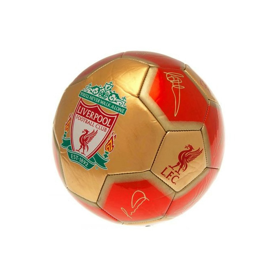 image 1 of Liverpool FC Signature Football - Red/Gold - 5