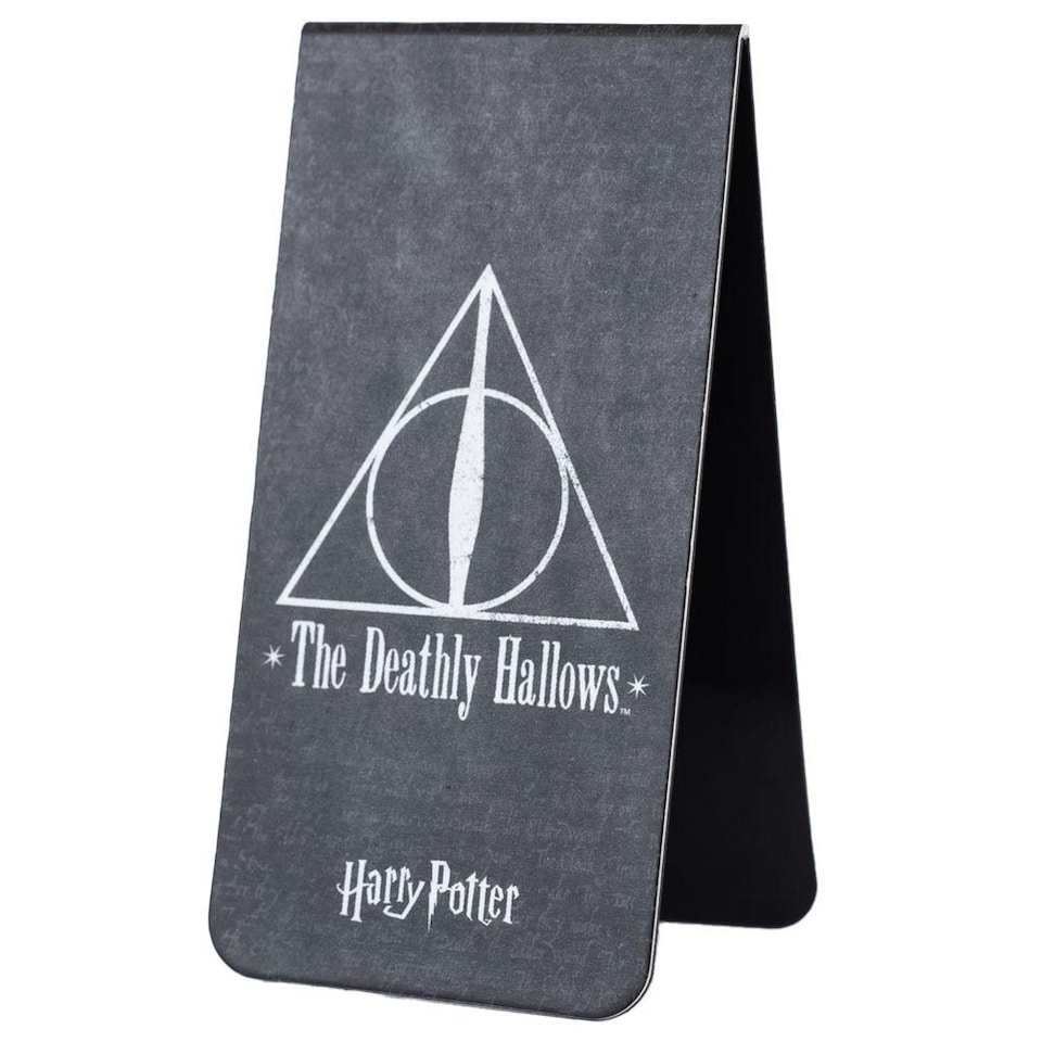 image 1 of Harry Potter And The Deathly Hallows Together They Make One Master Of Death Magnetic Bookmark - Black/White - One Size