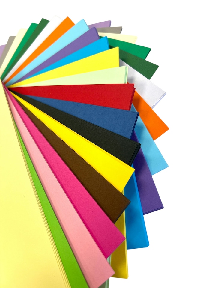 image 1 of Pack of 100 A4 Coloured Paper 75gsm Sheets | Green | Light Green | A4 | 1
