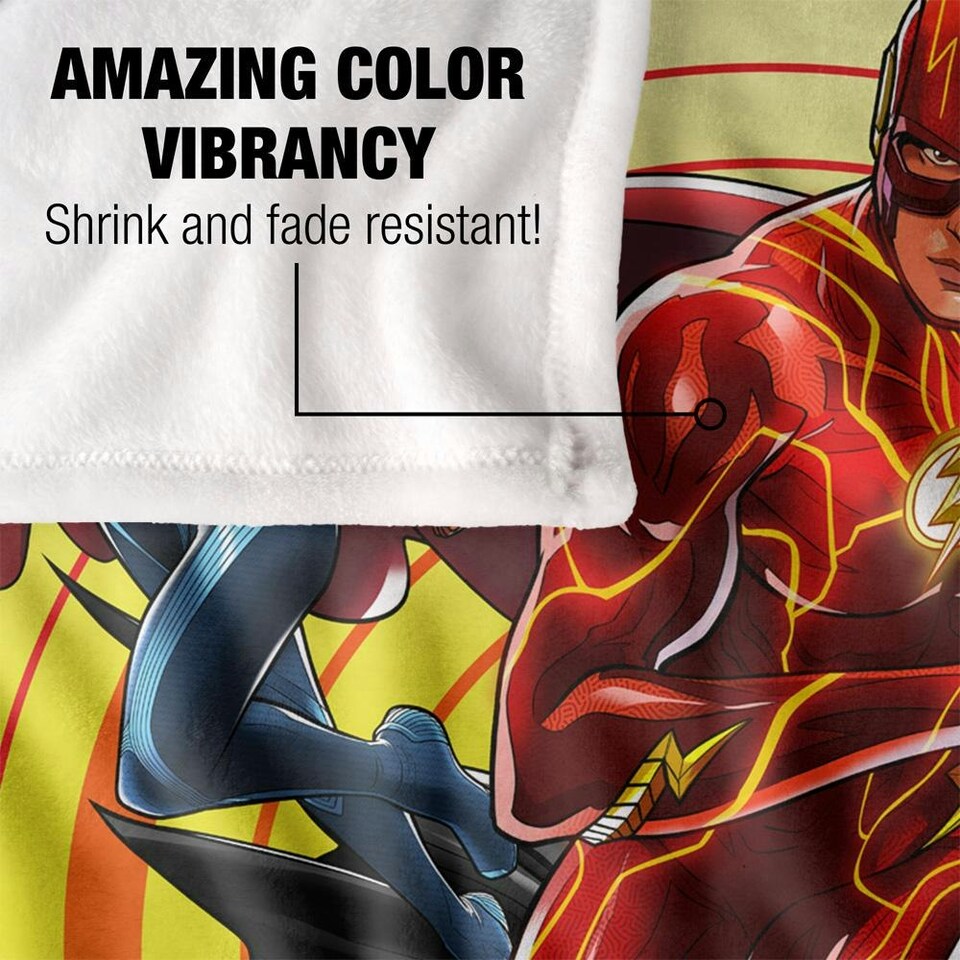 image 1 of The Flash Cartoon Blanket - Multicoloured - One Size
