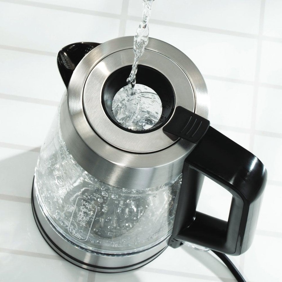 image 1 of Daewoo Glass Kettle And Toaster Set 1.7L 2 Slice