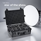 image 8 of Camera Case - ABS plastic shell, 4 thick foam inserts, snap closures, 35 litres | Black | black | L | 1