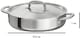 image 7 of Triply Stainless Steel Saute Pan 24cm, Nonstick 3-Layer Construction, Induction Compatible, with Steel Lid