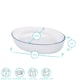 image 6 of Argon Tableware Optical Oval Glass Oven Dish - 35cm x 24cm | Clear | Clear | 35cm x 24cm
