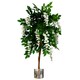 image 1 of Artificial Wisteria Tree 130cm Luxury Wisteria 130cm Trunk Silver Metal Planter