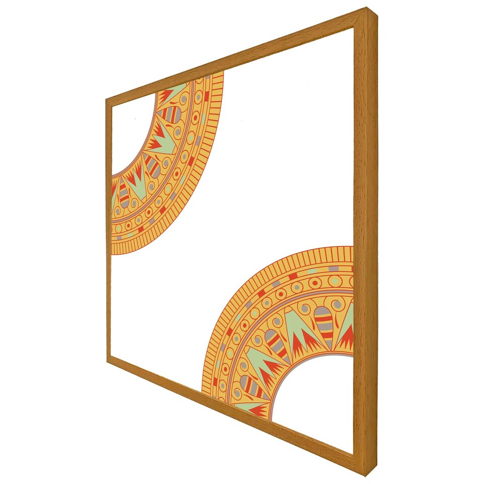 image 1 of Egyptian hieroglyphs (Picture Frame) White | L