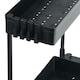 image 2 of Living and Home Multi-functional Plastic Pull Out Kitchen Storage Rack | Black