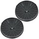 image 1 of SPARES2GO SIA2 Type Active Carbon Odour & Grease Filter compatible with SIA Cooker Hood Vent Extractor (Pack of 2)