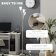 image 4 of HOMCOM 3Light Upright Floor Lamps for Living Room, Modern Standing Lamp for Bedroom with Steel Base, Bulb not Included, Silver