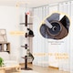 image 3 of PawHut Floor to Ceiling Cat Tree 5-Tier Climbing Tower Scratching Post
