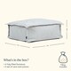 image 7 of Vita Indoor Outdoor Pouffe Footstool Grey Bean Bags | Grey | Grey | 1