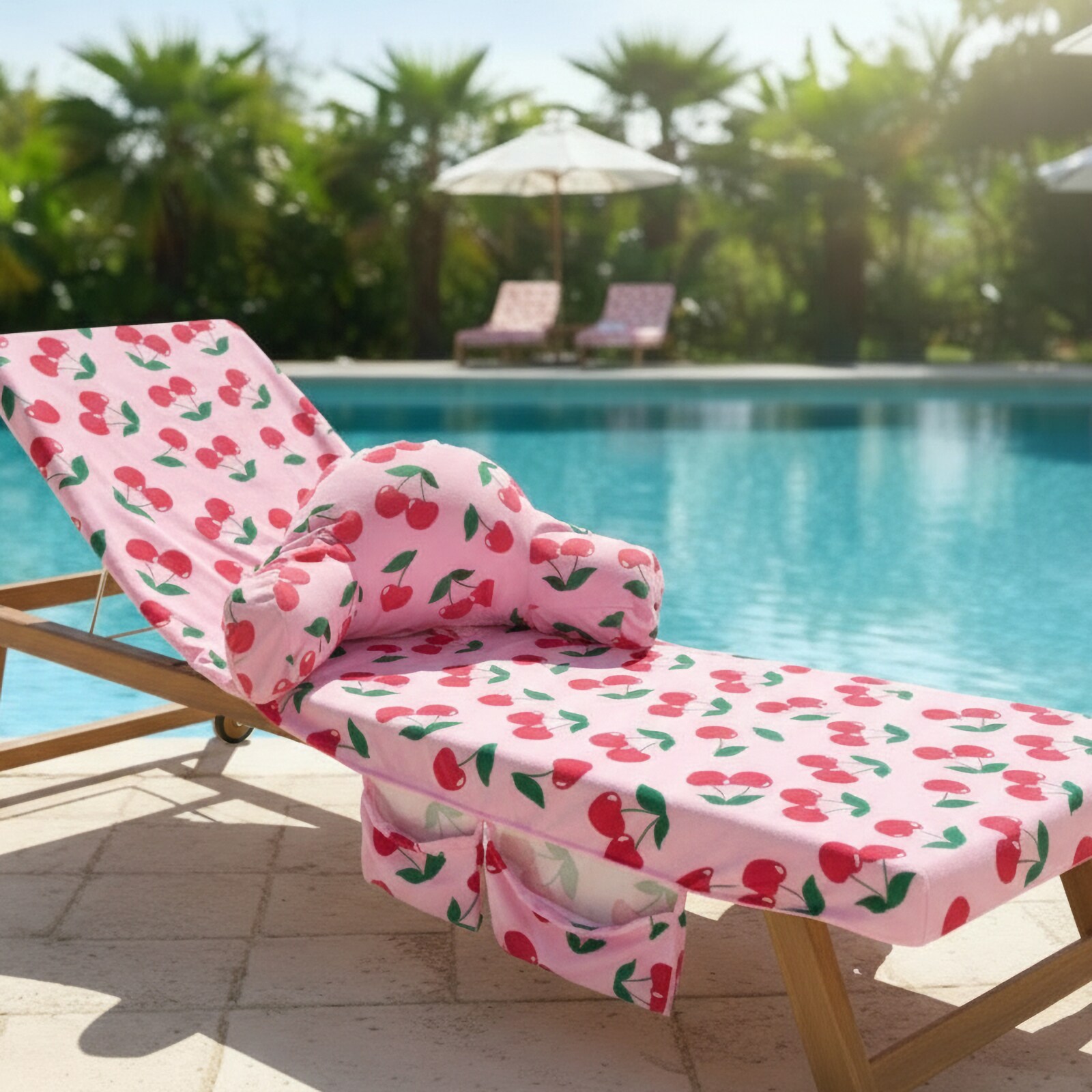 OHS Summer Print Inflatable Beach Cuddle Cushion Reading Pillow
