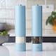 image 1 of Cooks Professional Electric Salt & Pepper Mill Set | Adjustable Grind Settings | Simple One-Button Operation | Blue