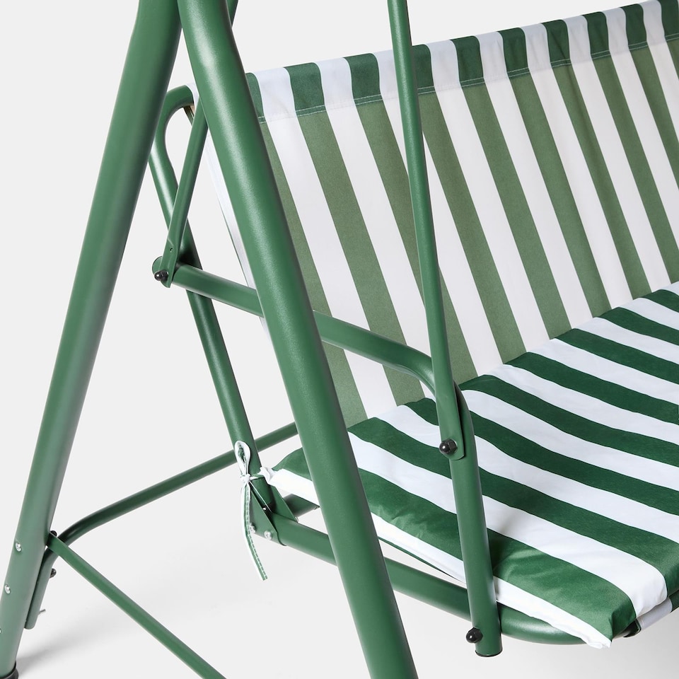 image 1 of OHS 3 Seater Garden Swing Bench Chair Outdoor Hanging Seat Sun Shade