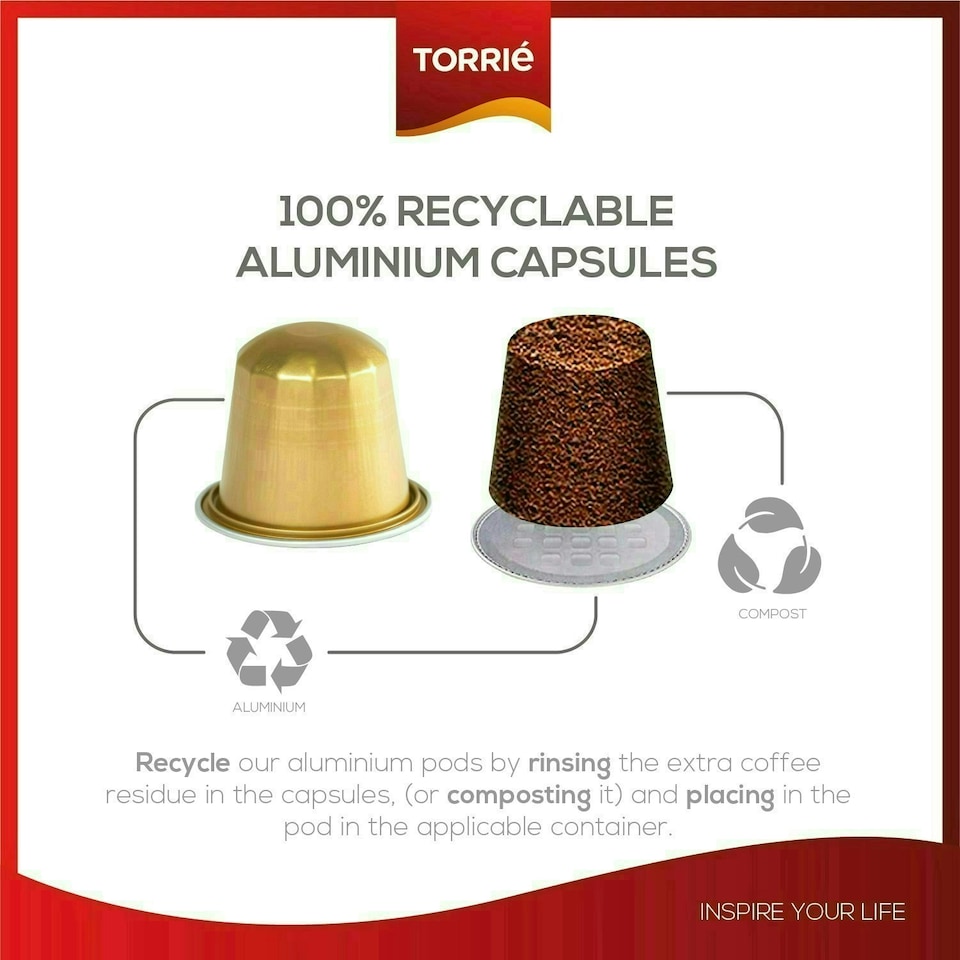 image 1 of Brazil Aluminium Nespresso ® Compatible Coffee Capsules (120 Pods)