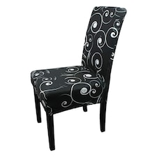 High-Back Chair Covers, Universal Chair Protective Slipcover - Black