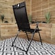 image 8 of Outdoor 2 Person Round Glass Top Garden Patio Dining Table Chairs Set