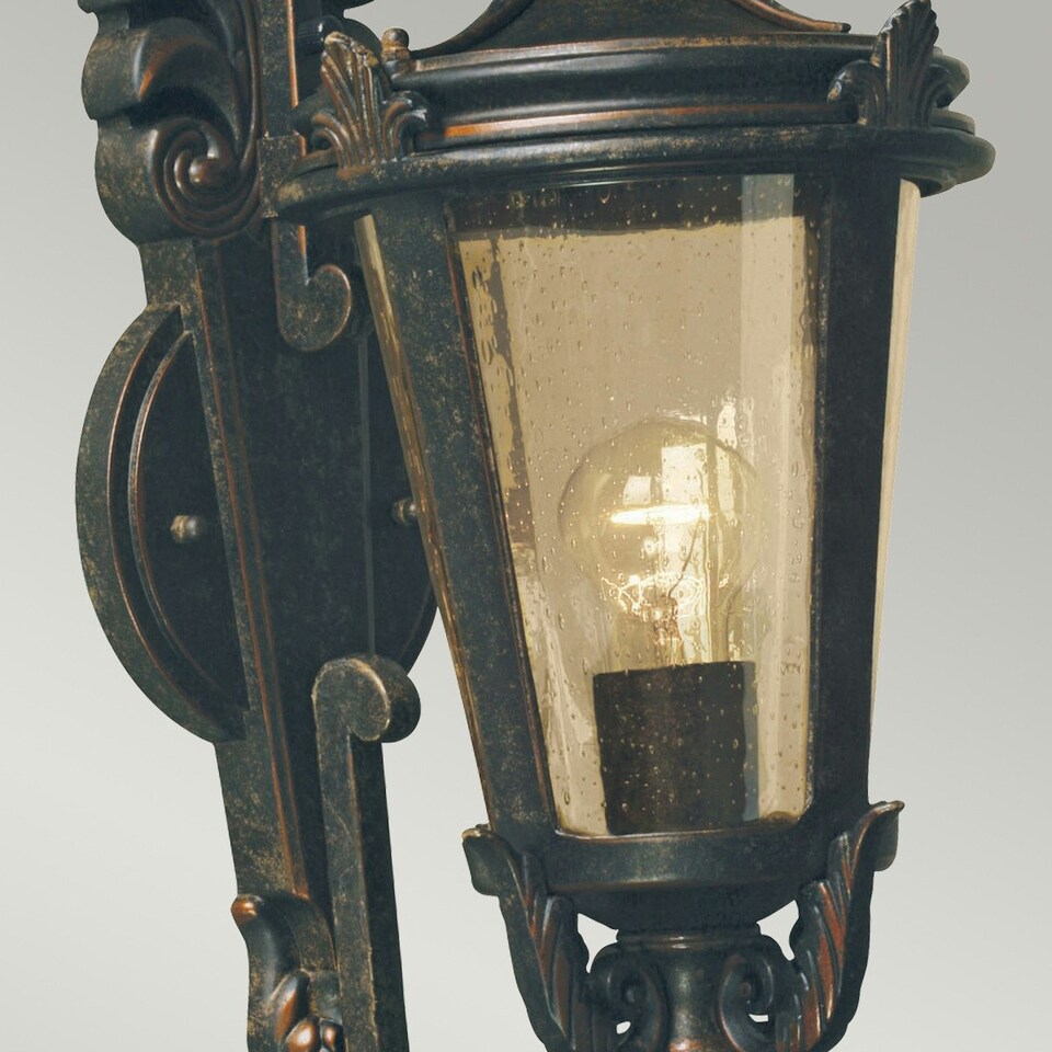 image 1 of Baltimore 1 Light Outdoor Medium Wall Lantern Light Weathered Bronze IP44, E27