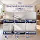 image 3 of HQC Vinyl Matt Emulsion Paint - Matt Finish for Interior Walls & Ceilings - Dove Grey - 5L