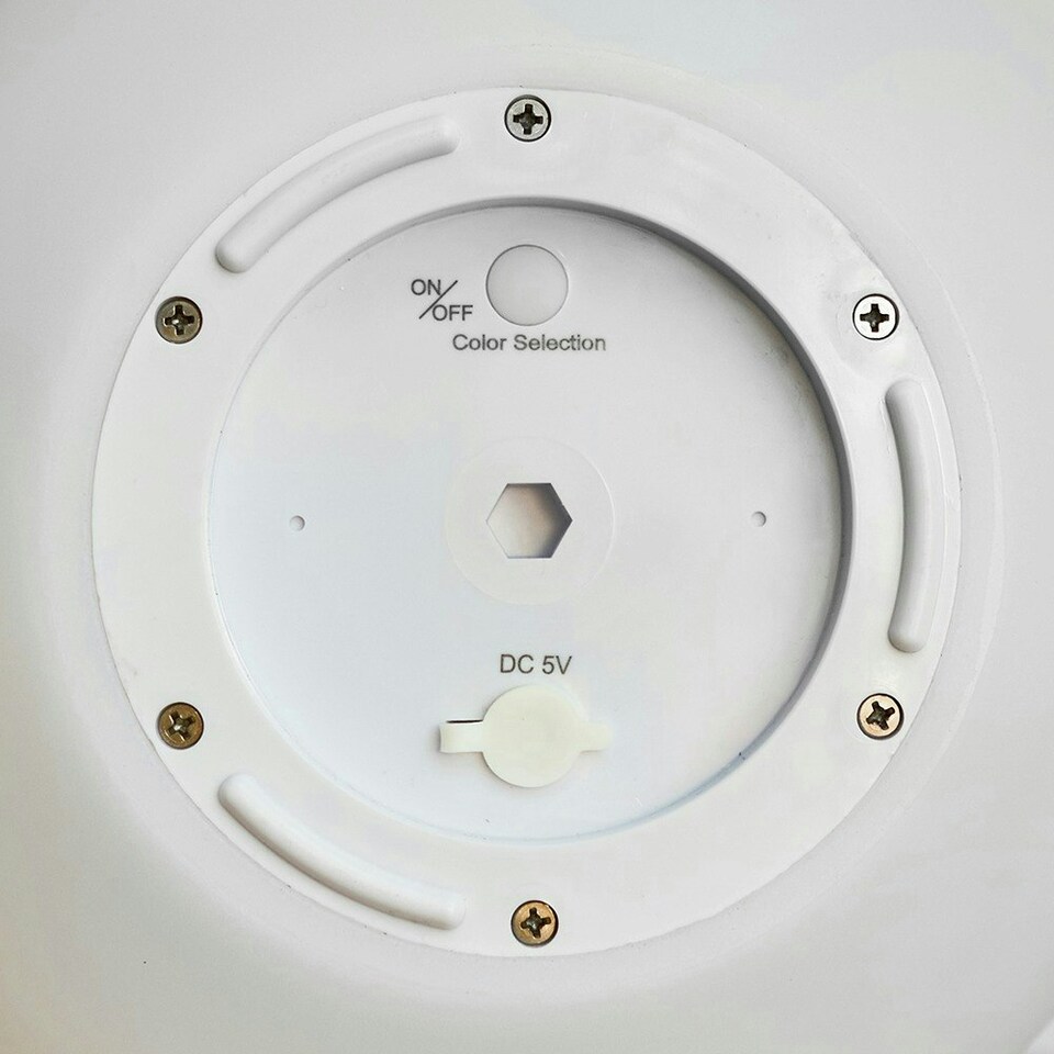 image 1 of ValueLights Set of 2 Toka White Small Outdoor Ball Lights With Dimmable Rechargeable Battery
