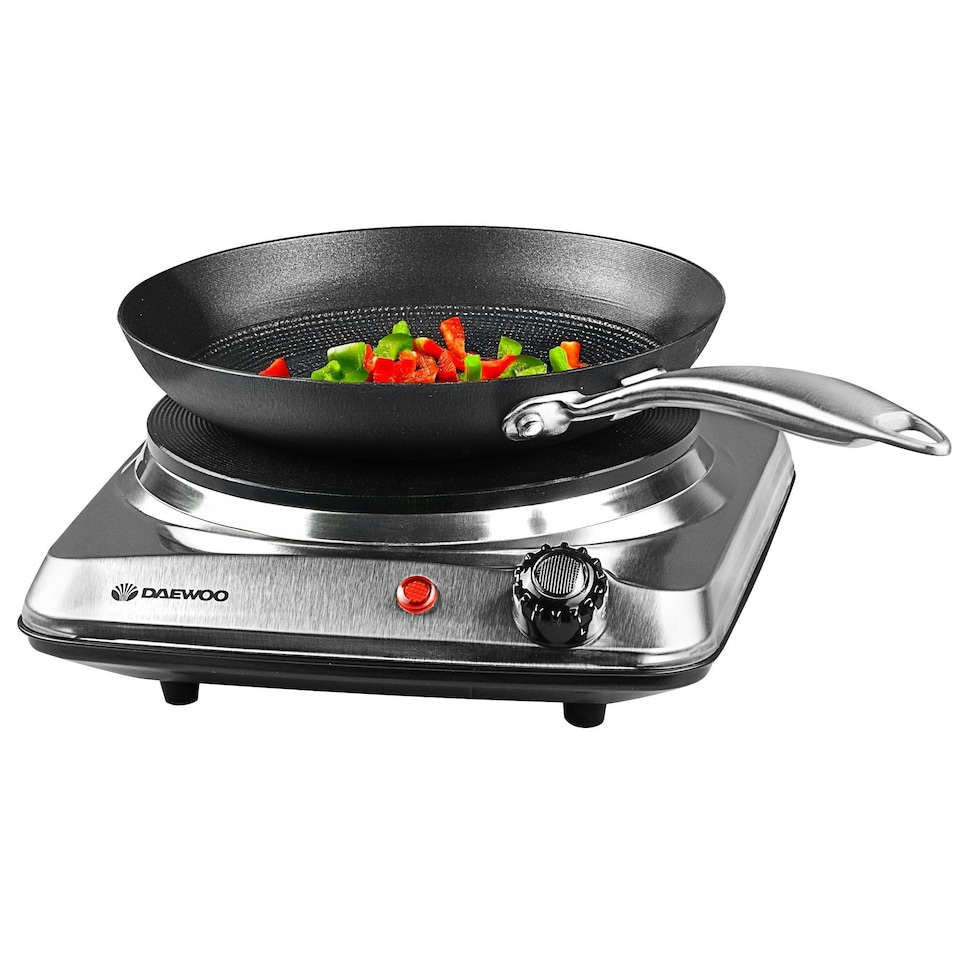 image 1 of Daewoo Single Hot Plate Countertop Electric Cooking Hob Portable Cooker 1500W