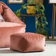image 1 of Amara Velvet Bean Bag Pouffe Dusk Pink | Pink | Dusk Pink | 1