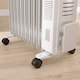 image 9 of HOMCOM 2000W Quiet Oil Filled Radiator, 9 Fin Energy Efficient Portable Electric Heater with 3 Heat Settings, Adjustable Thermostat, Safety Tip Over, Overheat Protection, for Home, White